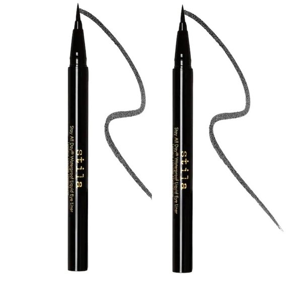 NIB's ✅ 2 x STILA #INTENSE BLACK STAY ALL DAY WATERPROOF LIQUID EYELINERS✨NIB'S - Picture 1 of 8